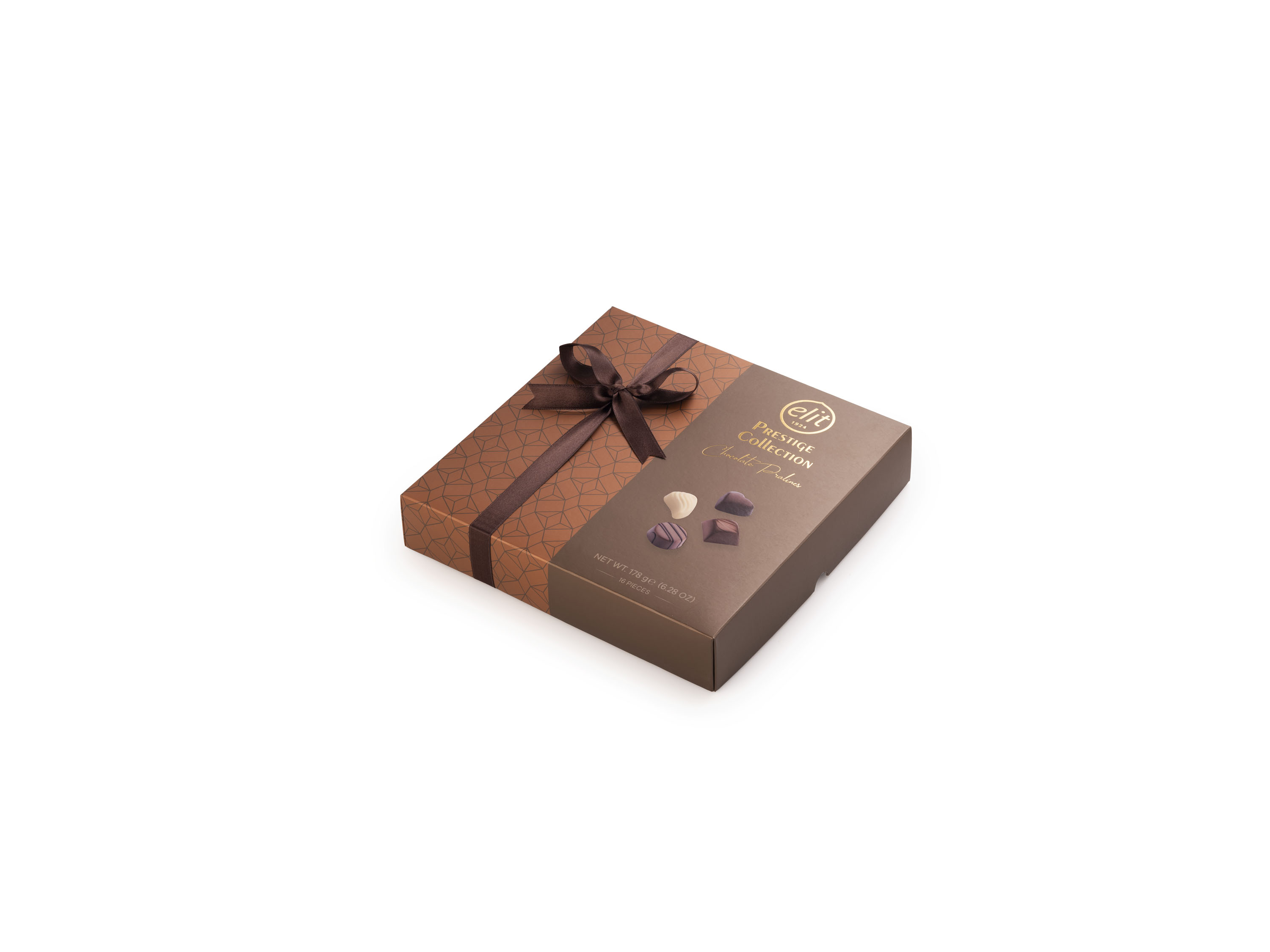 91007567 «PRESTIGE Collection» Шоколадные конфеты ассорти, бронзовая  178 гр "Elit 1924"